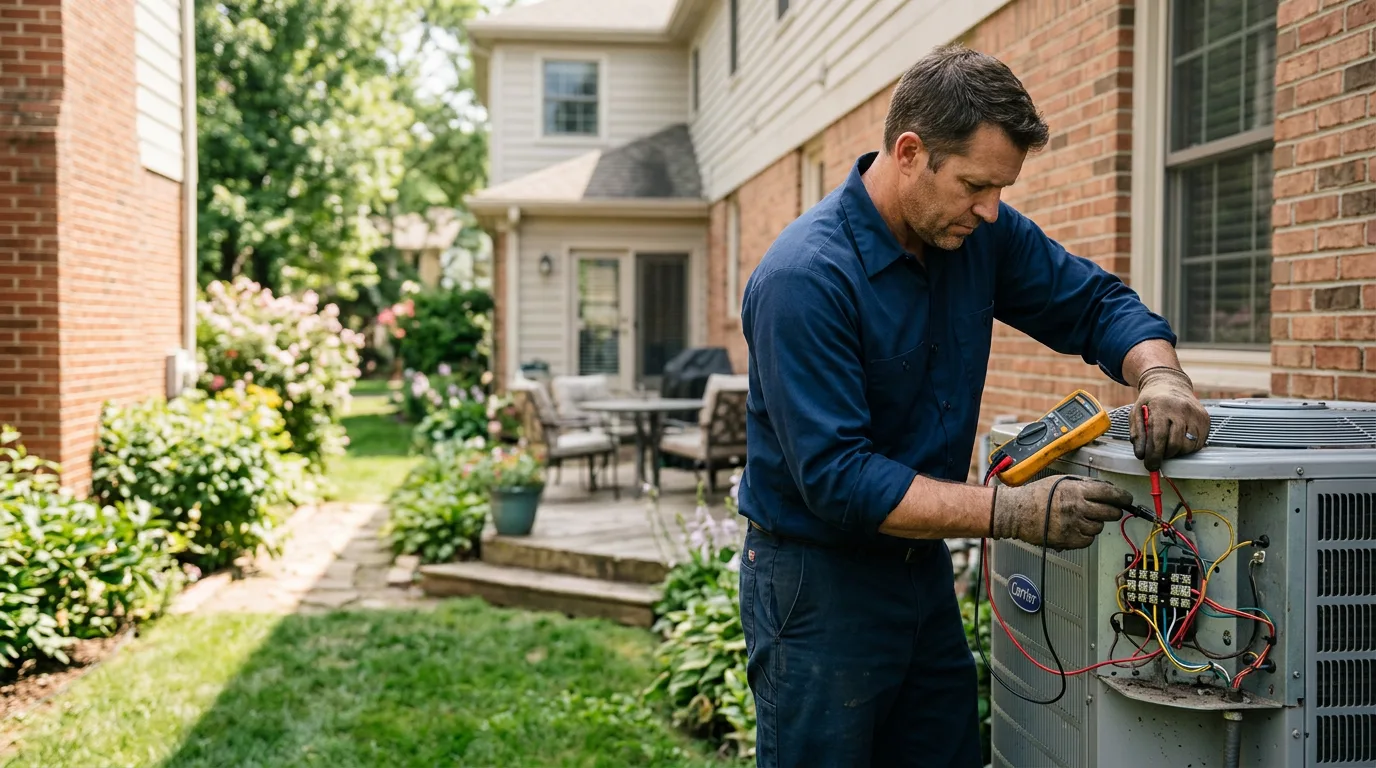 HVAC technician working near Palacios, TX